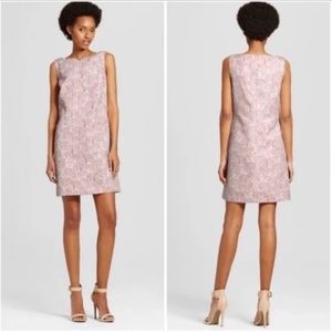 Victoria Beckham for Target Blush Jacquard Shift Dress Sz Medium
